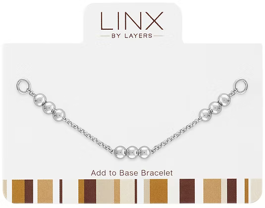 Silver Patterened Ball Trio LINX Add-On