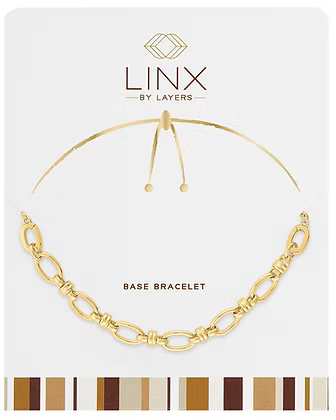 Gold Cable Link Chain LINX Base Bracelet
