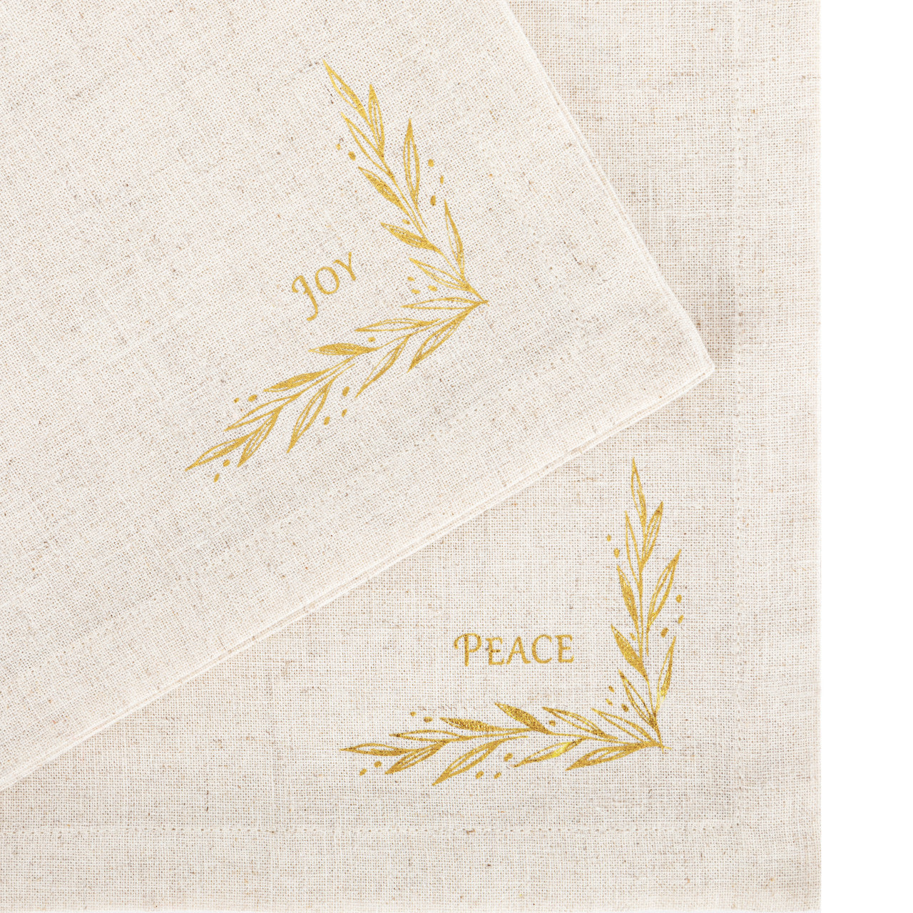 Peace & Joy Linen Napkins - Set of 2
