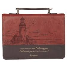 Have Made You Two-tone Brown Faux Leather Classic Bible Cover - Isaiah 46:4