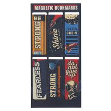 Be Strong Blue Space Magnetic Bookmark Set - Joshua 1:9