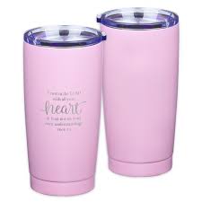Trust in the Lord Pink Travel Mug - Proverbs 3:5