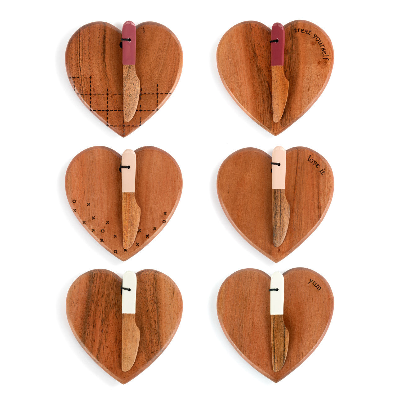 Mini Wood Heart Serving Board