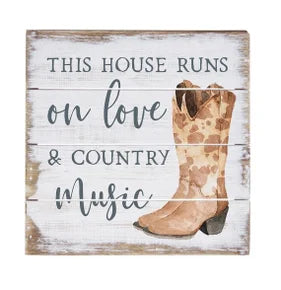 Love & Country Music Sign