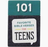 101 Favorite Bible Verses for Teens Teal and Blue Box of Blessings
