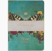 Hope Grace and Be Still Secret Garden Butterfly Notebook Set