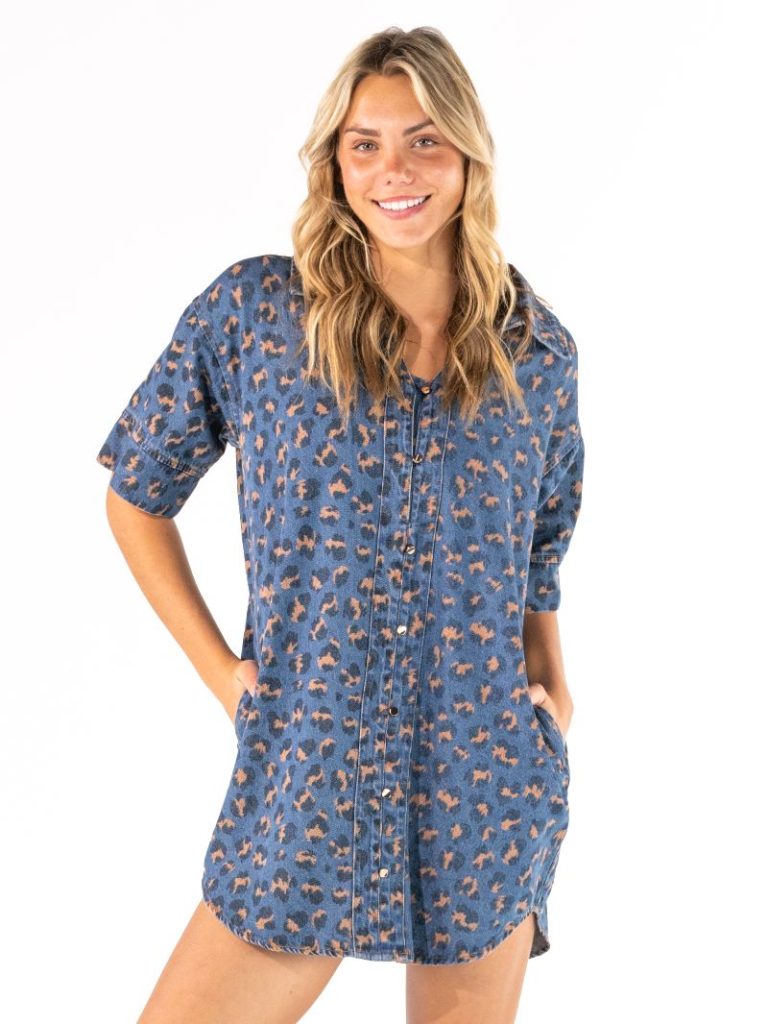 SIMPLY SOUTHERN Denim Print Dress