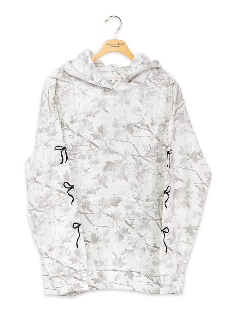SIMPLY SOUTHERN White Camo Hoodie-Alice