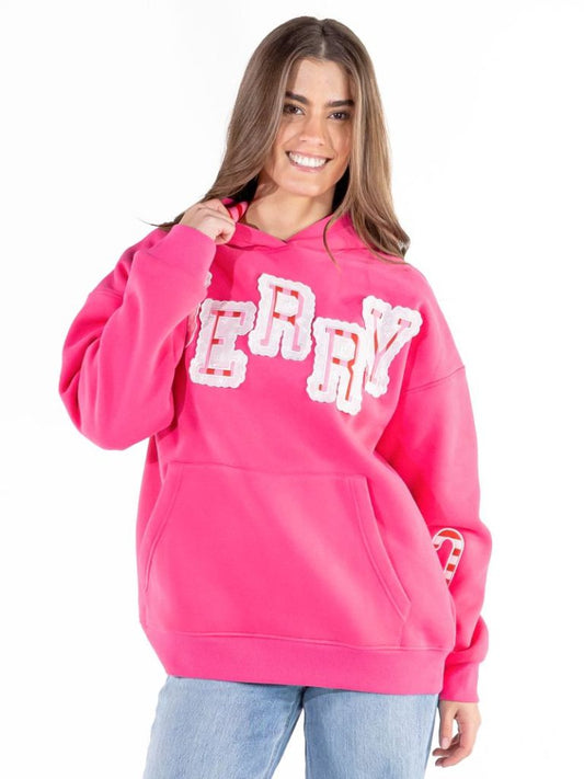 Simply Southern Holiday Merry Applique Hoodie