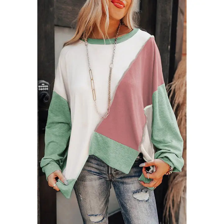 Bellamy Colorblock Asymmetrical Top