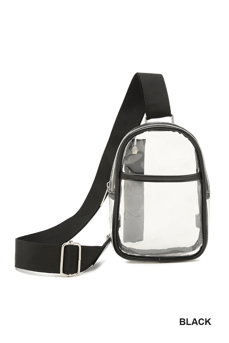 Black Clear Crossbody Bag