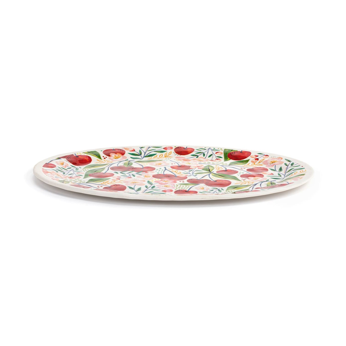 Cherry Bamboo Large Melamine Oval Platter