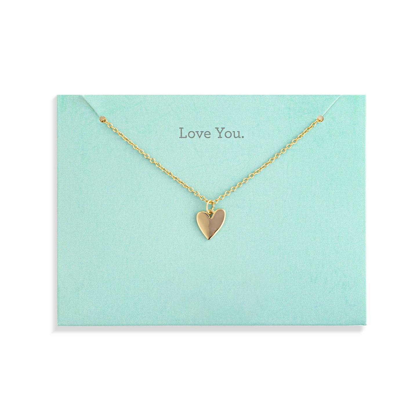 Gold Heart Necklace Collection - 16in