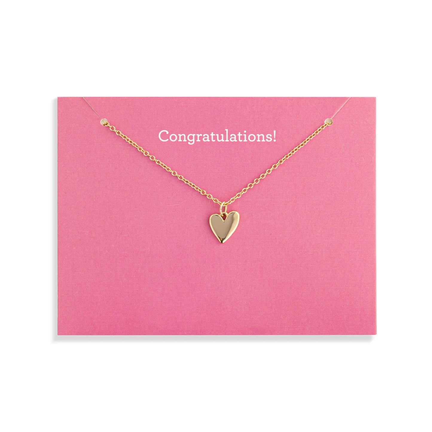 Gold Heart Necklace Collection - 16in