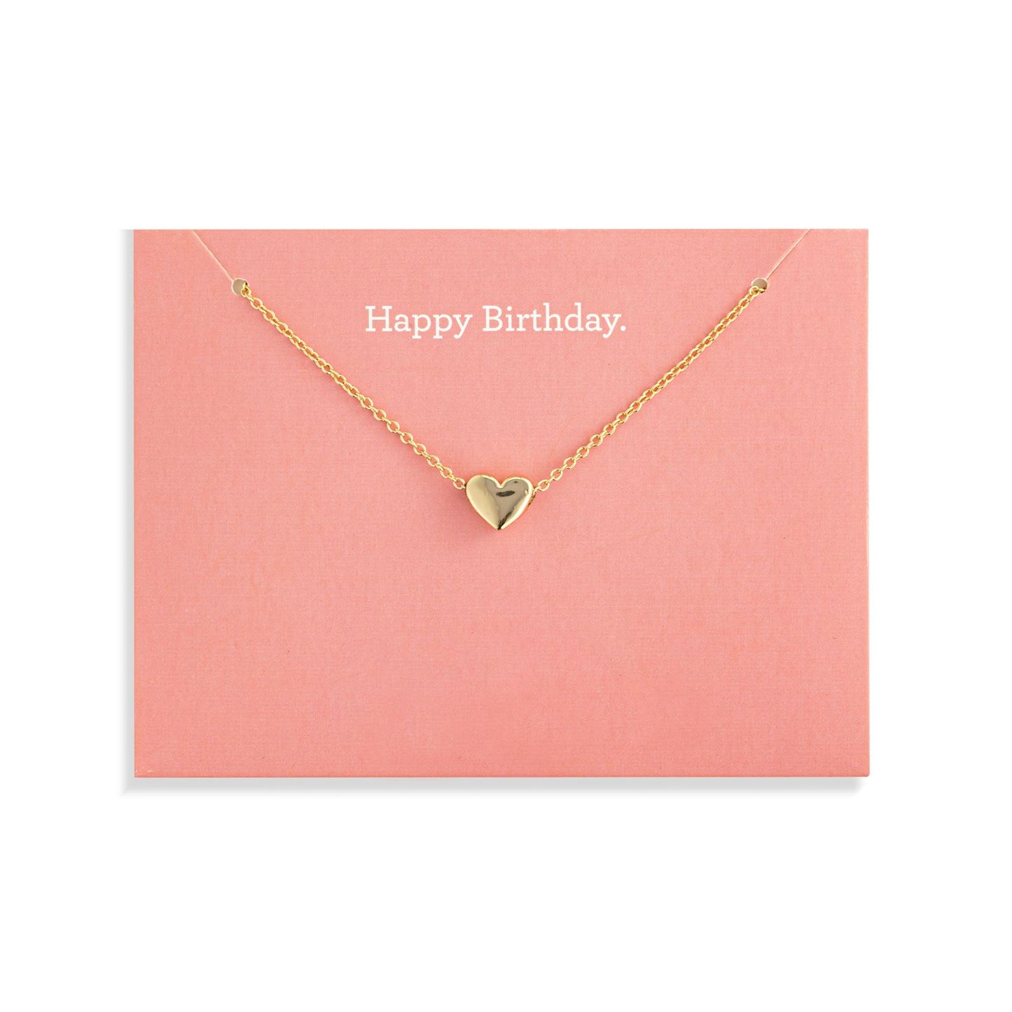 Gold Heart Necklace Collection - 16in