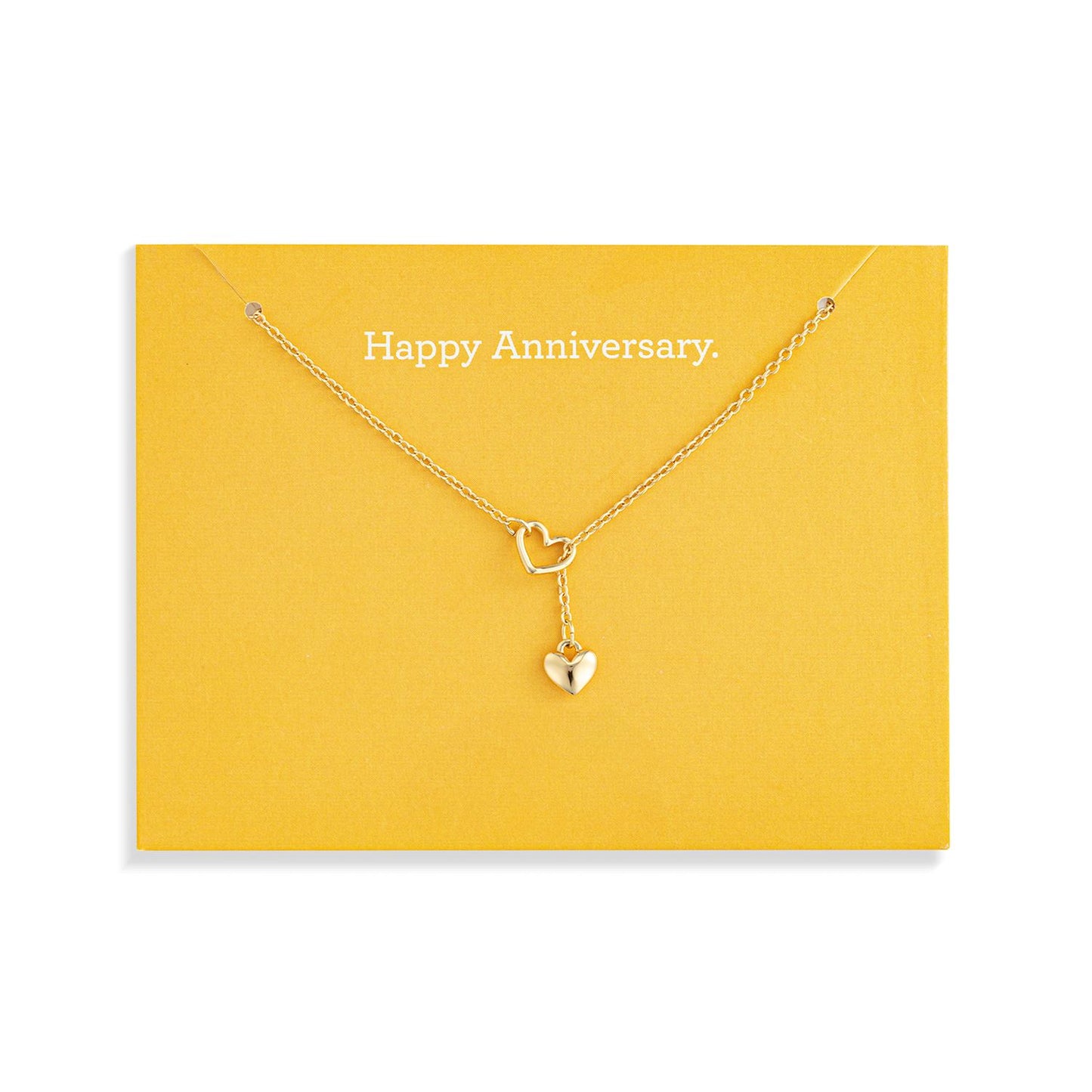 Gold Heart Necklace Collection - 16in