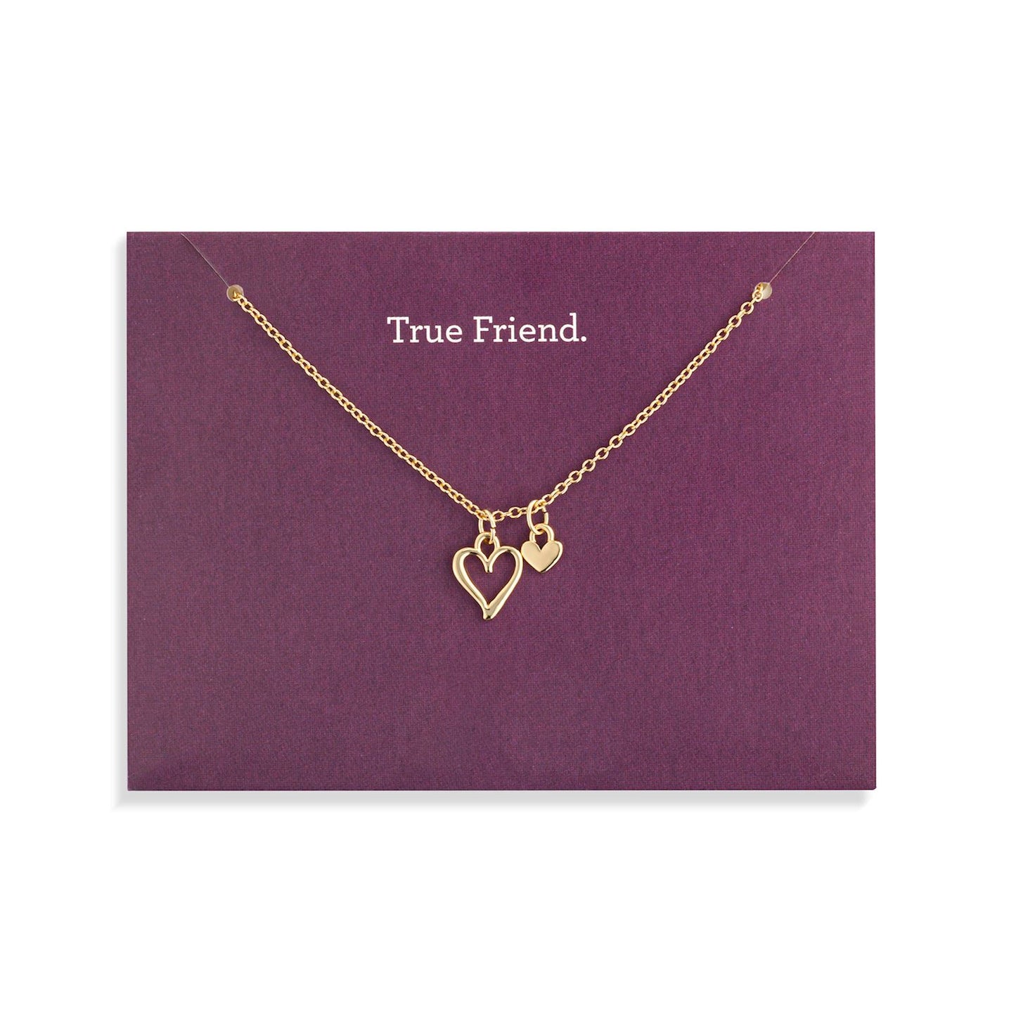 Gold Heart Necklace Collection - 16in