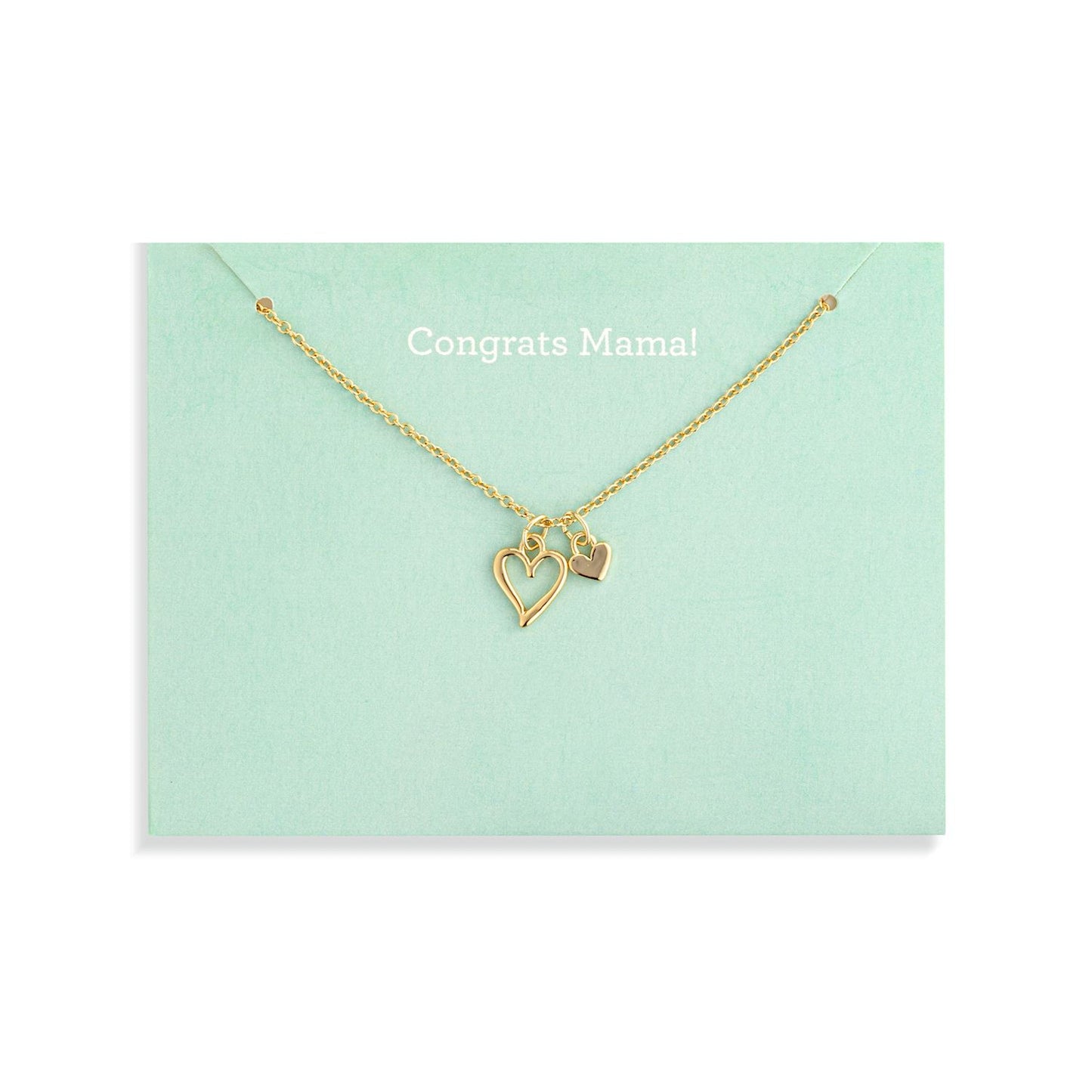 Gold Heart Necklace Collection - 16in
