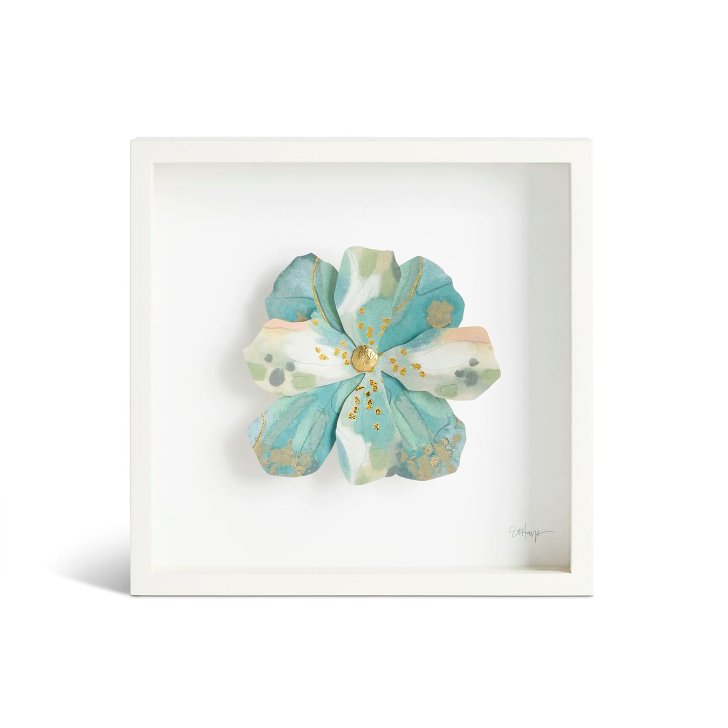 Blue & White Flower Wall Art