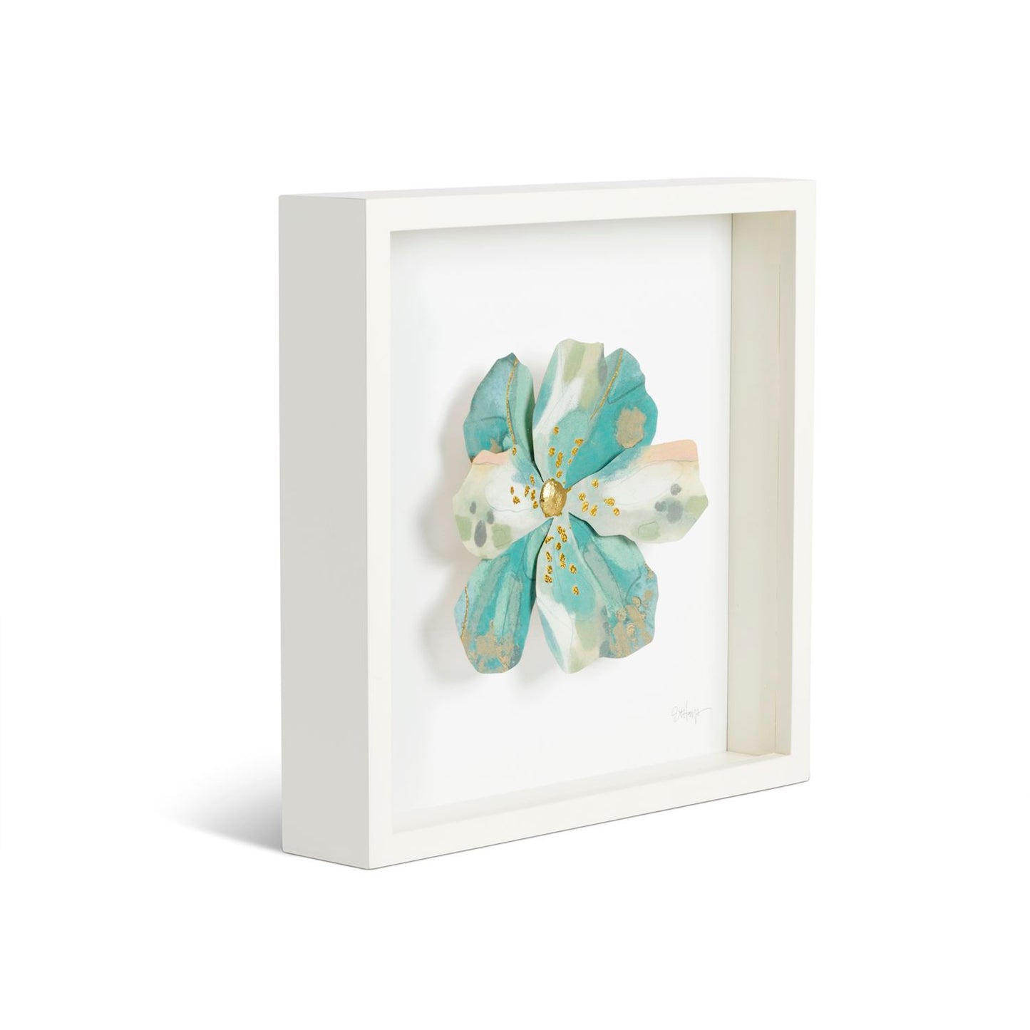 Blue & White Flower Wall Art