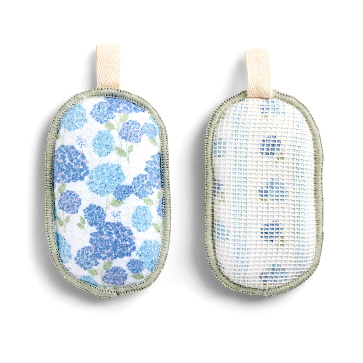 Hydrangea Absorbent Reversible Sponges Set of 2
