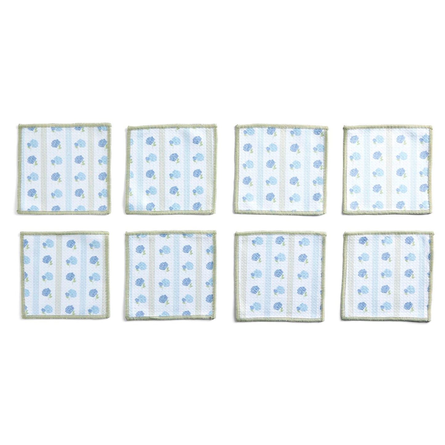 Hydrangea Absorbent Cocktail Napkins Set of 8