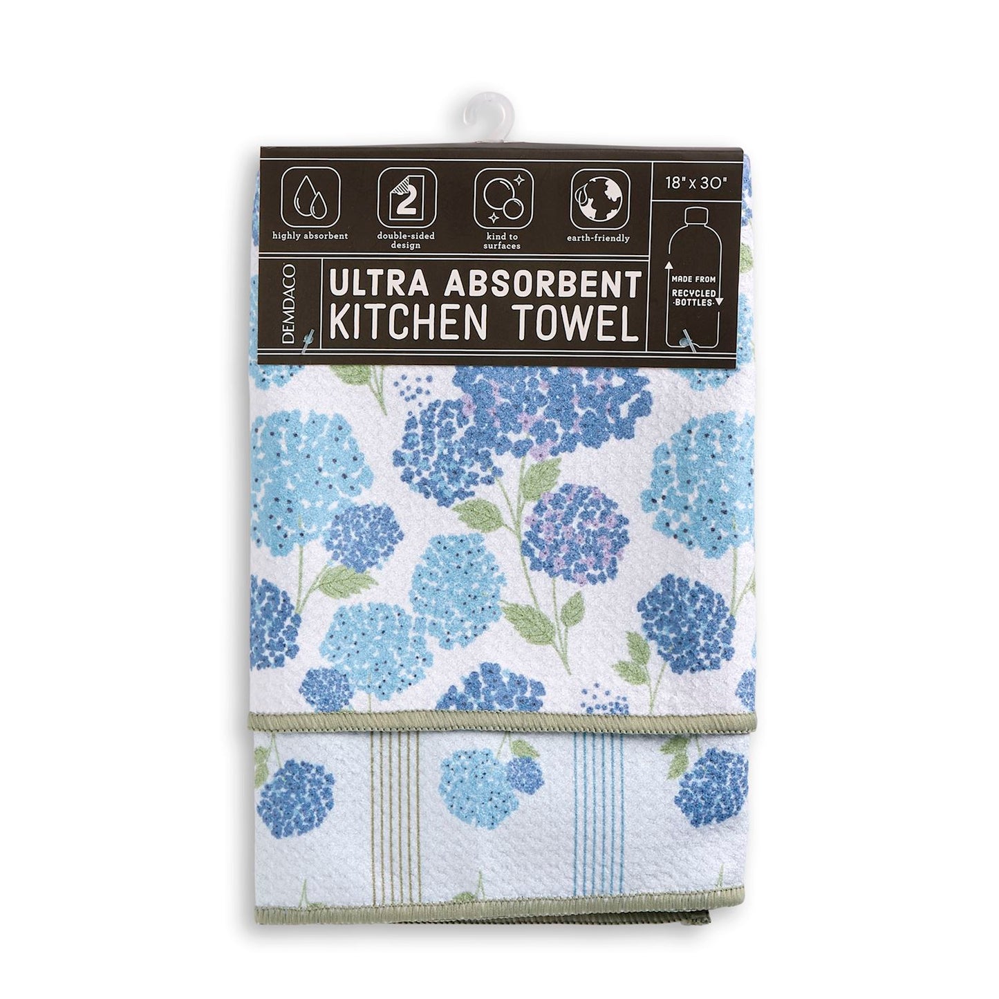 Hydrangea Absorbent Reversible Towel