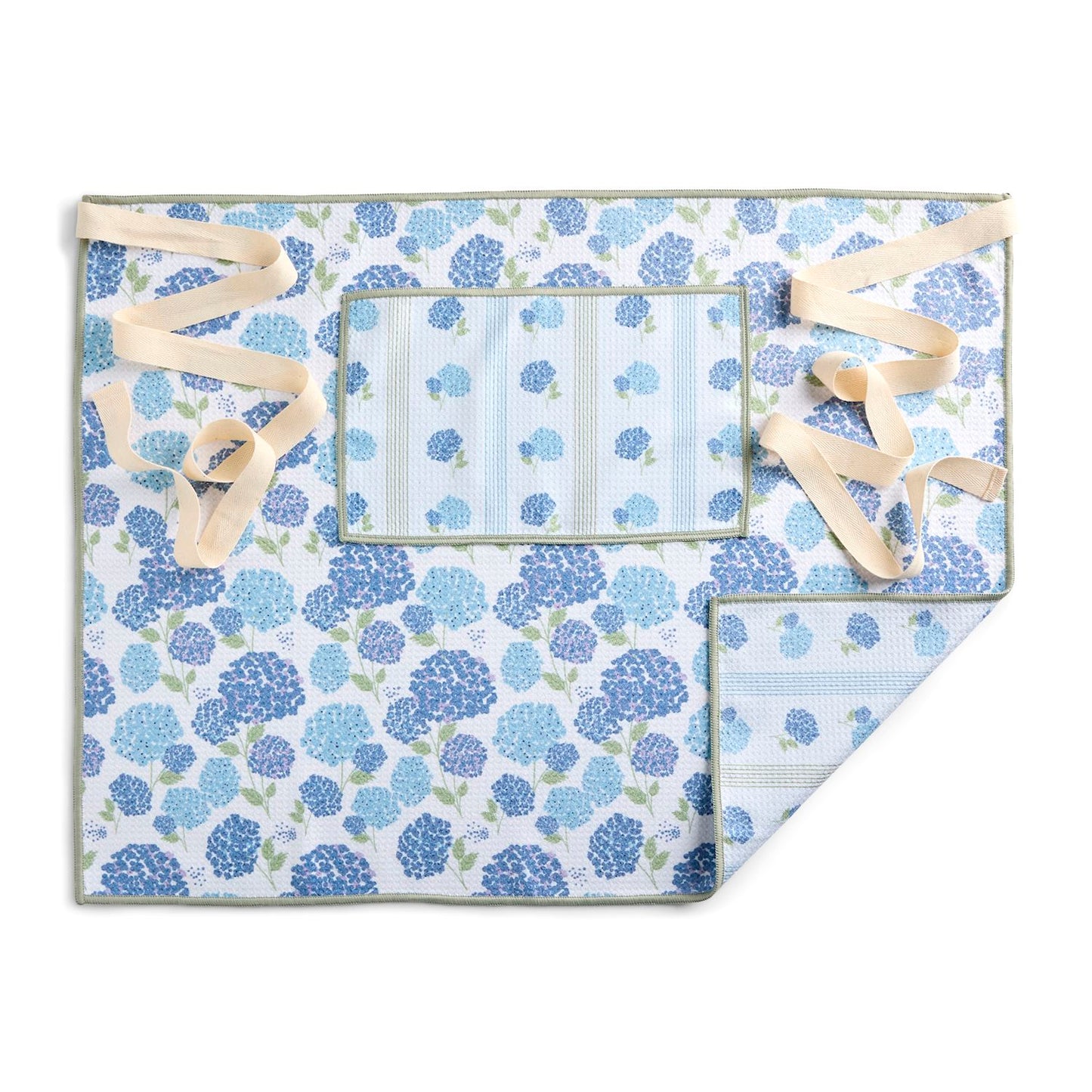 Hydrangea Absorbent Half Apron