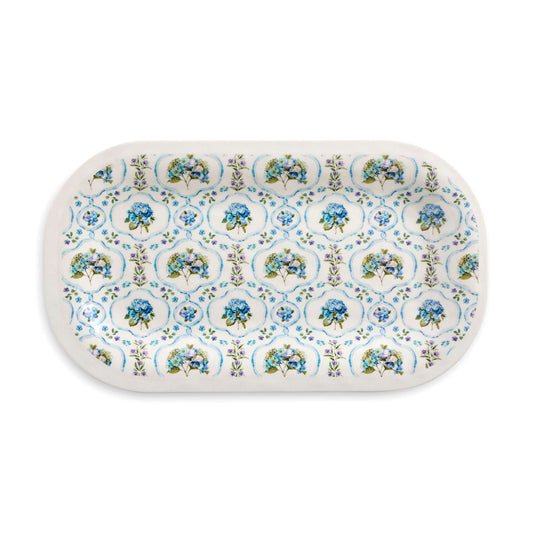 Hydrangea Medium Melamine Rectangular Platter
