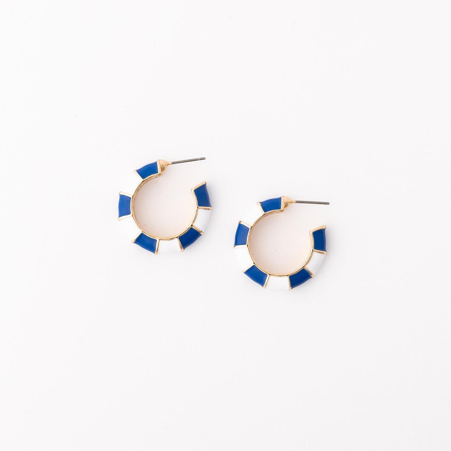 Ashlynn Blue & White Earrings