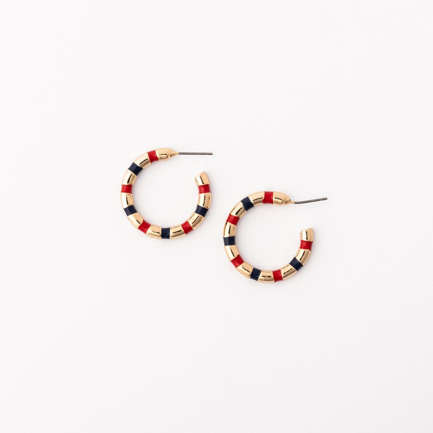 Nellie Red & Blue Earrings