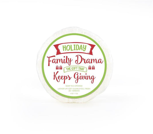Family Drama the Gift that Keeps Giving Soap Sponge