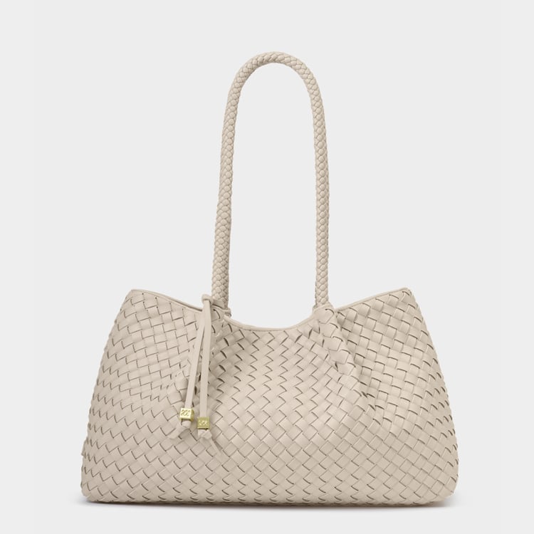 NOVA SMALL SHOULDER TOTE | Oyster | 8 7/8" x 14 3/16" x 5 5/16"