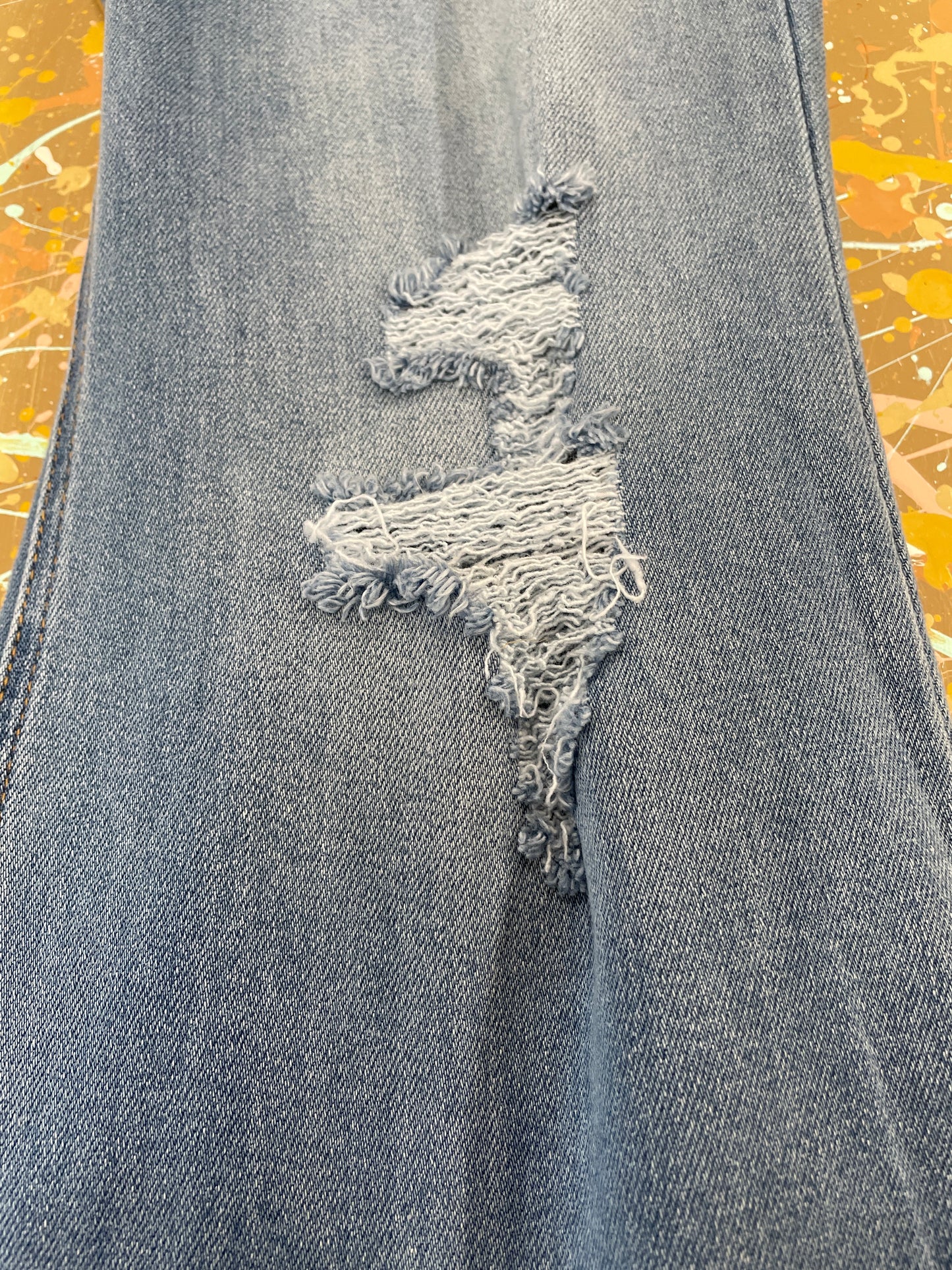 Plus High Rise Long Slit Flare