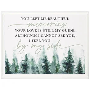 Beautiful Memories Trees Sign