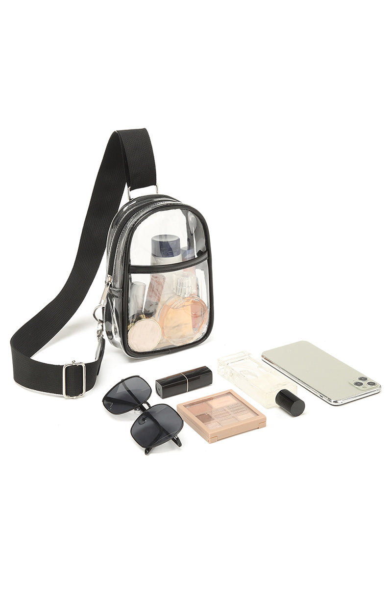 Black Clear Crossbody Bag