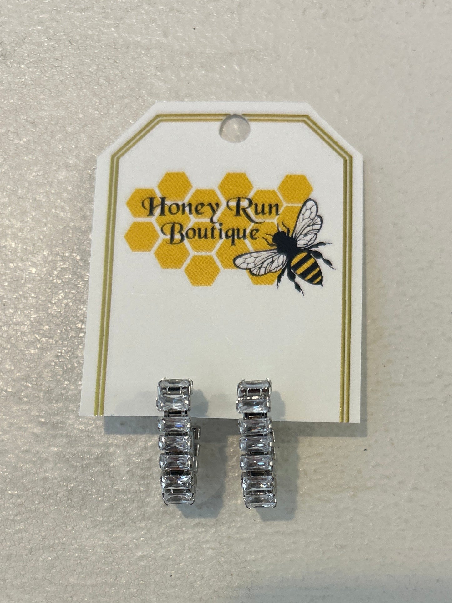 Earring #359 Silver C Shape