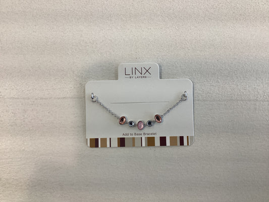 Silver Multi Pink Oval LINX Add-on