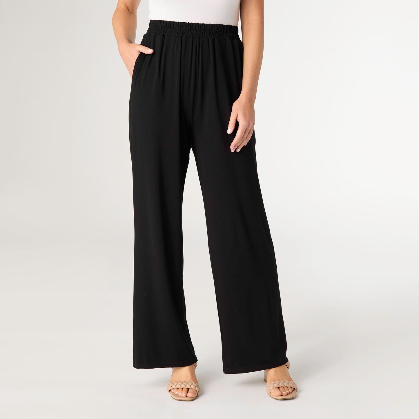Soft Landing Pants with Pockets - Black L/XL