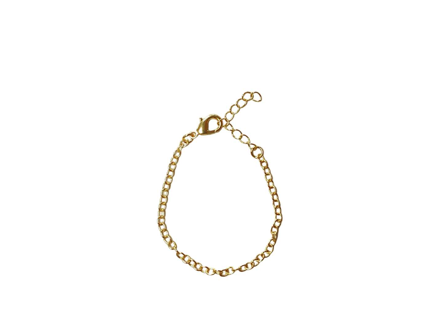 Simple Gold Charm Bracelet