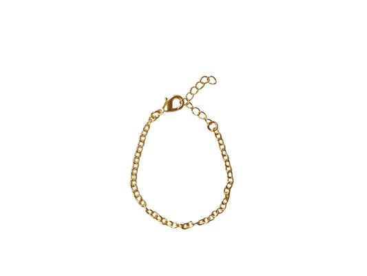 Simple Gold Charm Bracelet