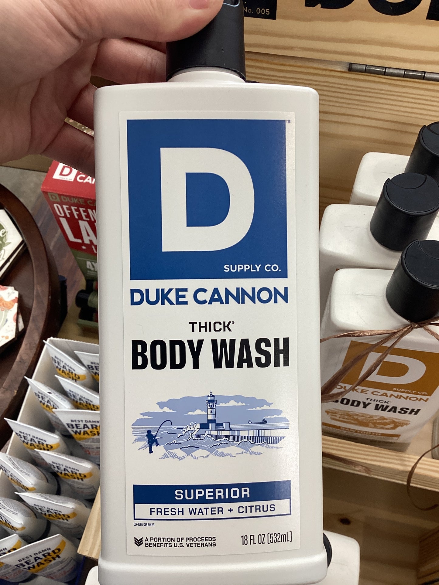 Duke Cannon THICK Body Wash WHITE PACKAGES