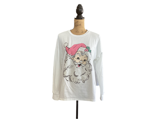 Pink Hat Santa Crewneck