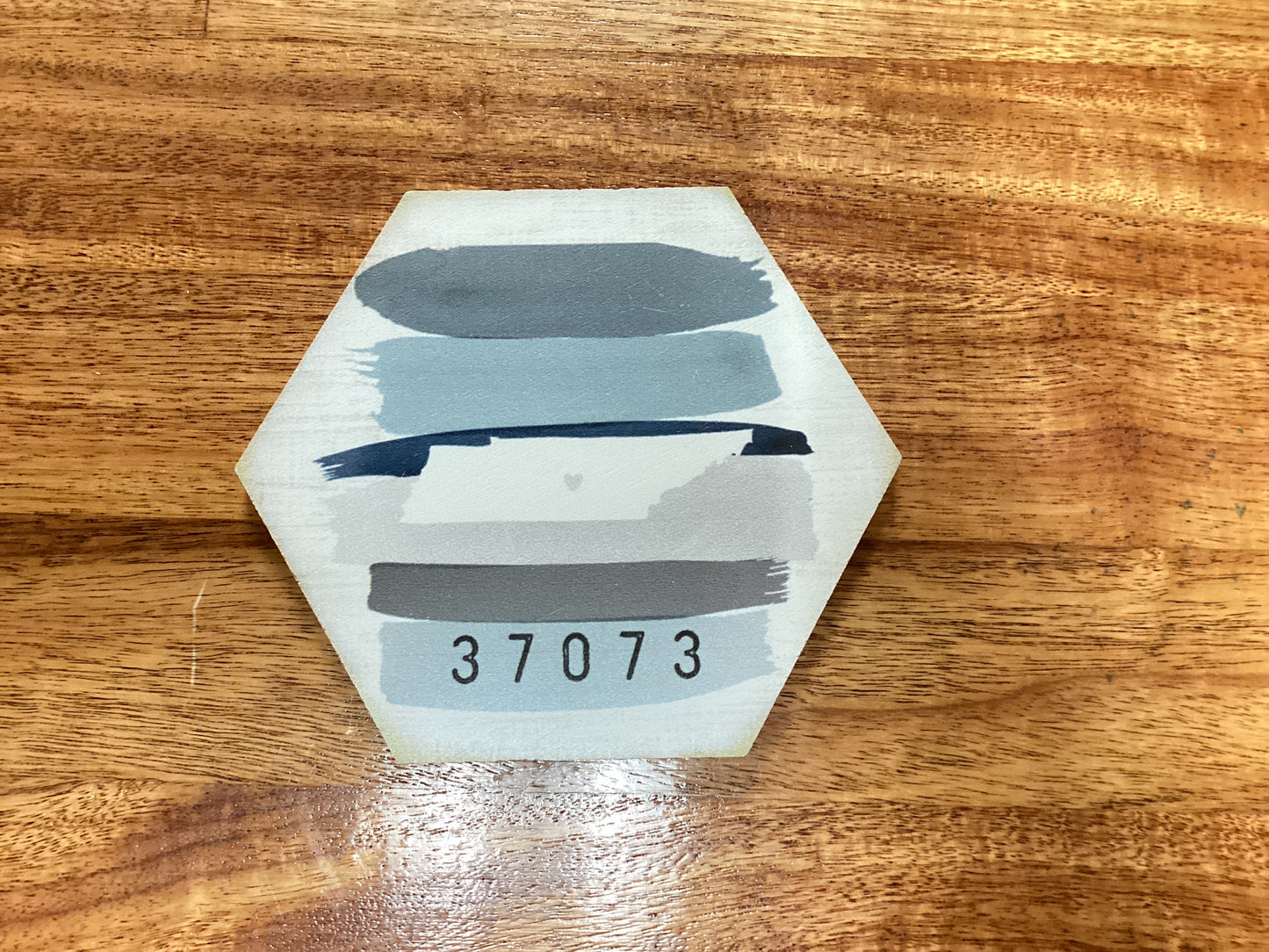 Zip Code Magnet Wooden Coasters