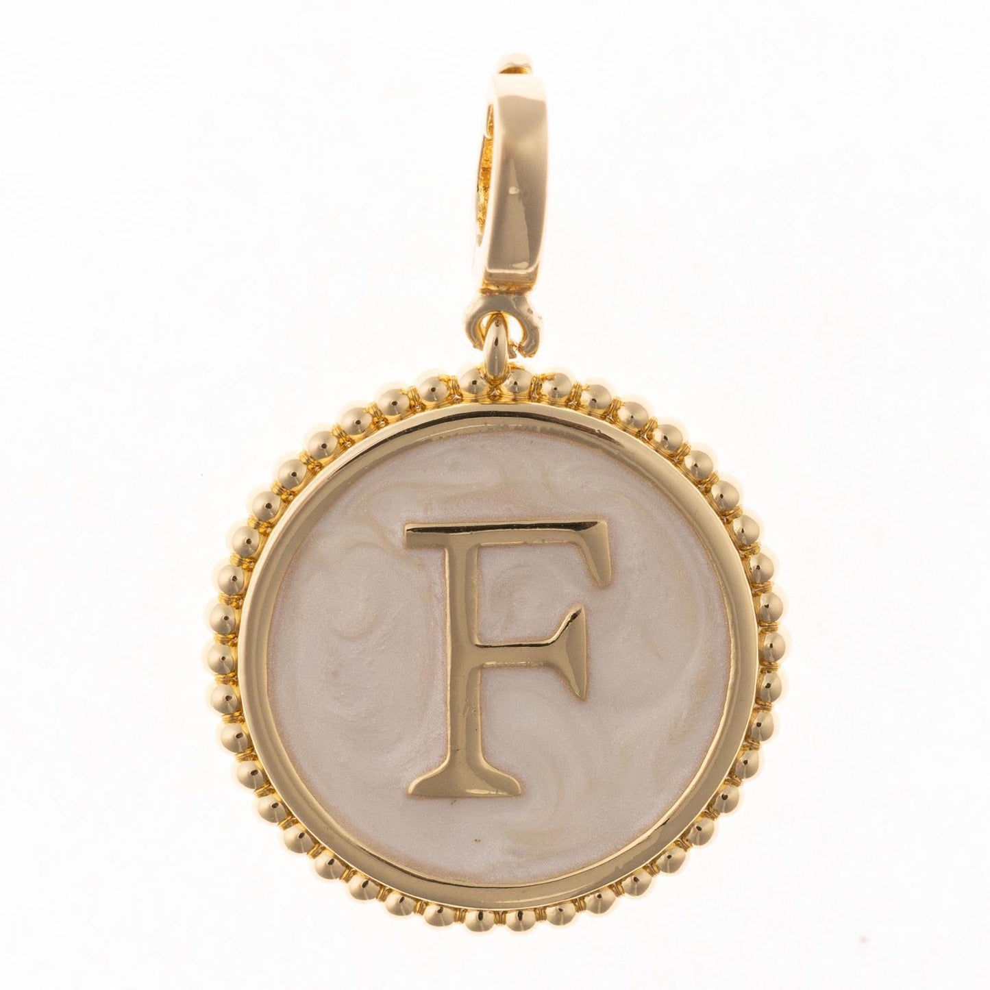 Pearl and Gold Madison Initial Charms