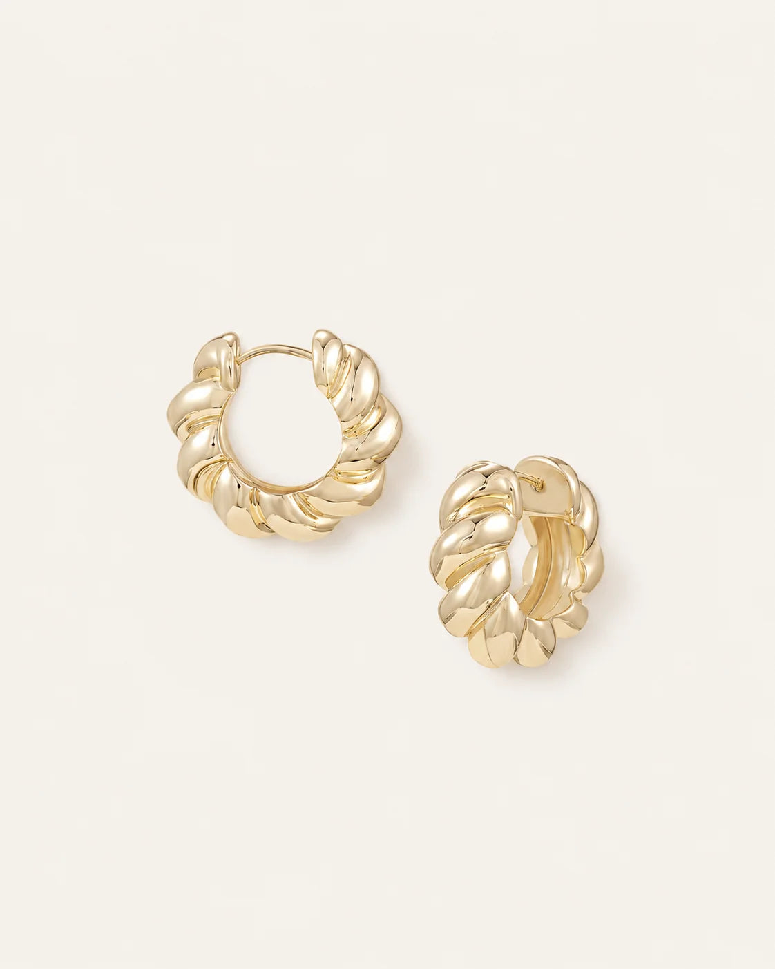 Heritage Mini Hoop Earrings in Gold
