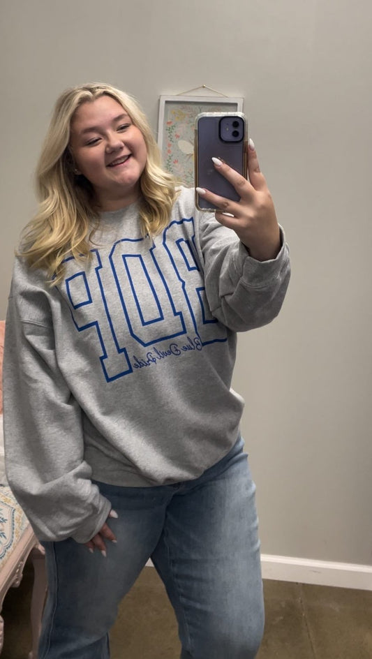 WH Blue Devil Pride BDP Grey Sweatshirt