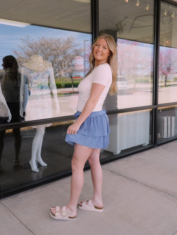 SIMPLY SOUTHERN Pleat Stardust Skort