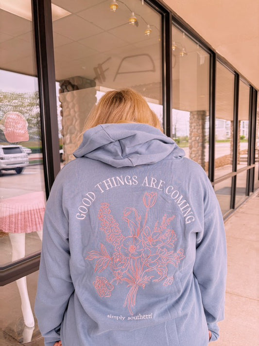 Simply Southern Good Things Are Coming Hoodie