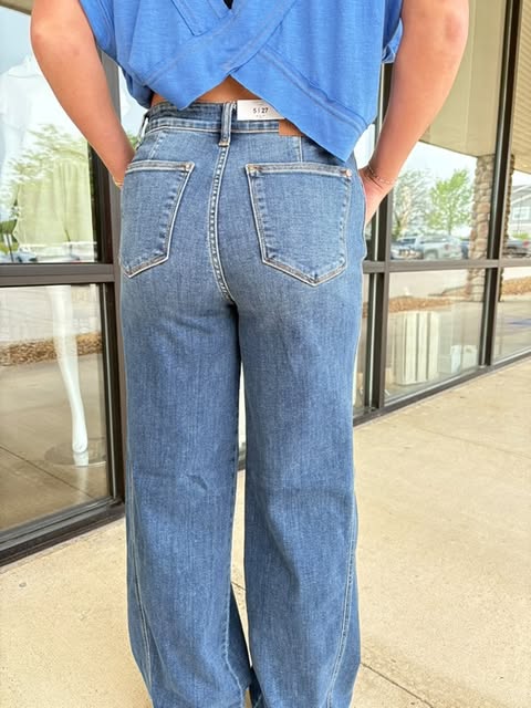 Wide Leg High Waist Judy Blue Jeans